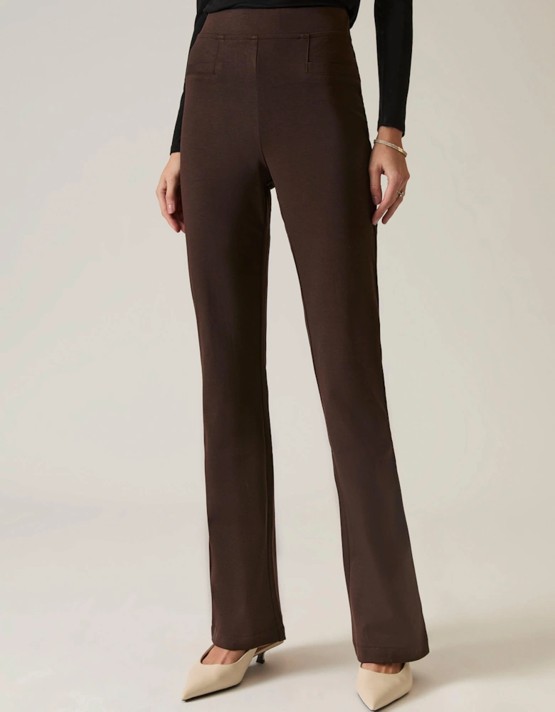 Dark Brown Bootleg Trousers
