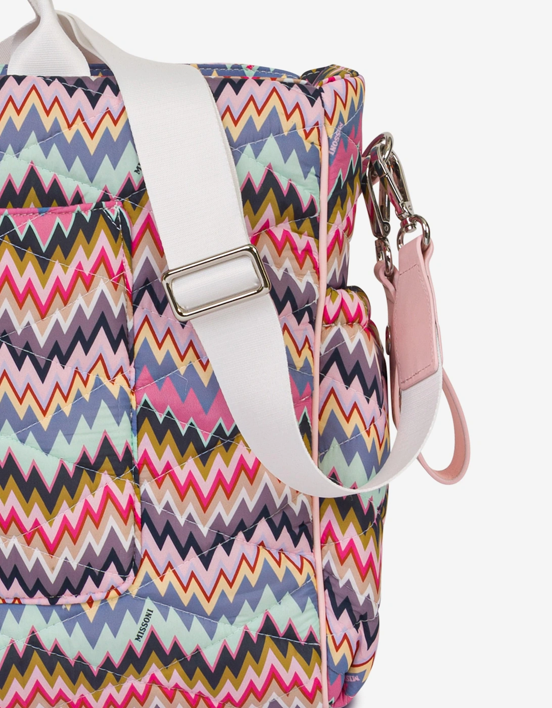 Baby Girls Zigzag Changing Bag in Multicolour (41cm)