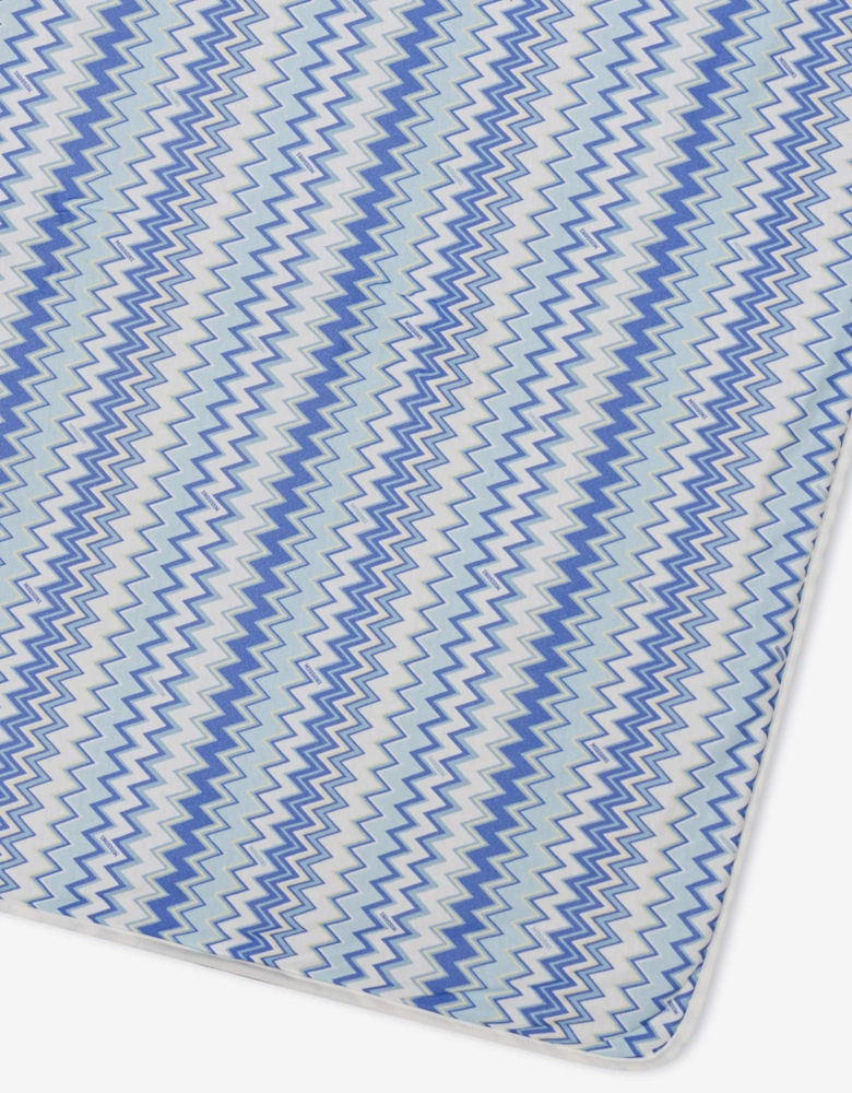 Baby Boys Zigzag Blanket in Blue (75cm)
