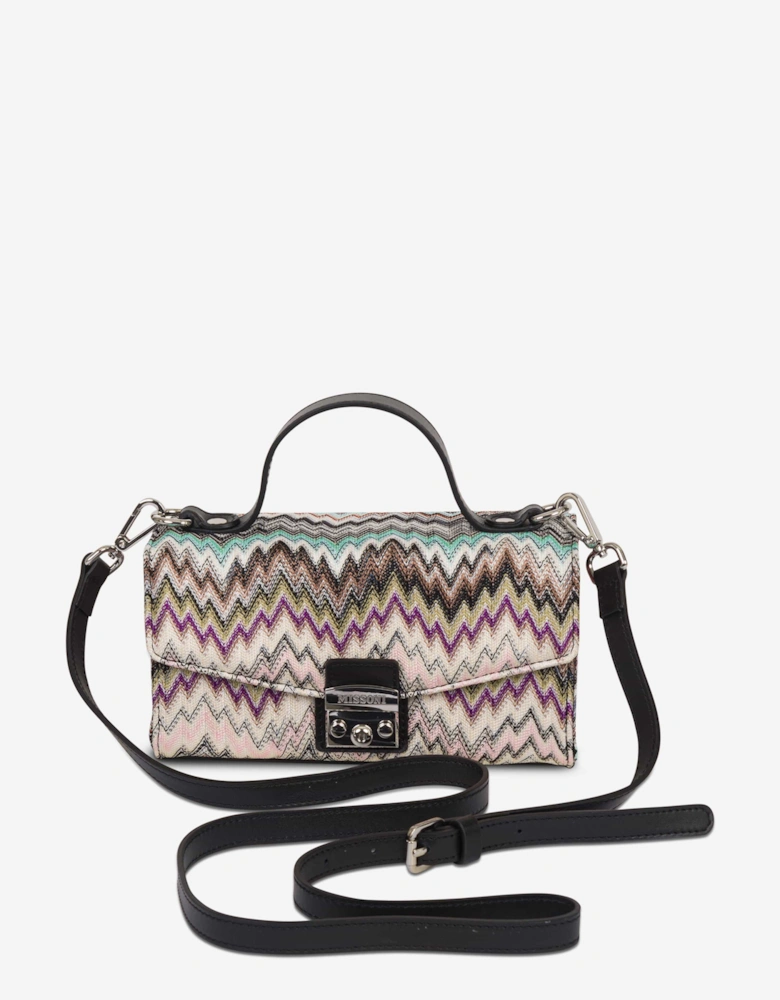 Girls Zigzag Shoulder Bag in Multicolour (20cm)