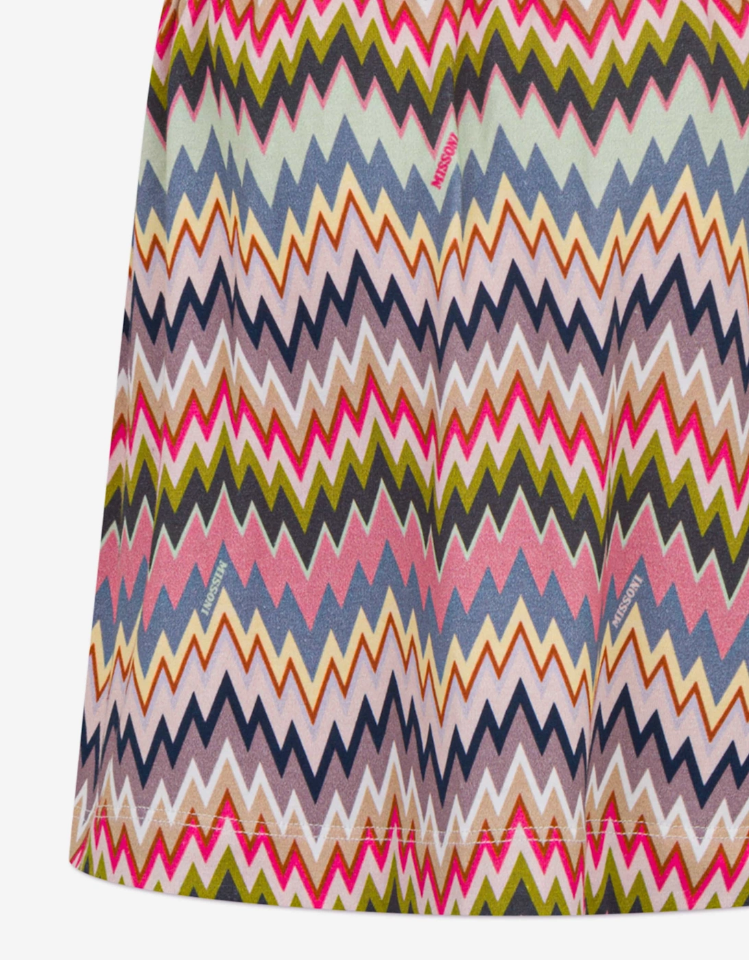 Girls Zigzag Jersey Dress in Pink