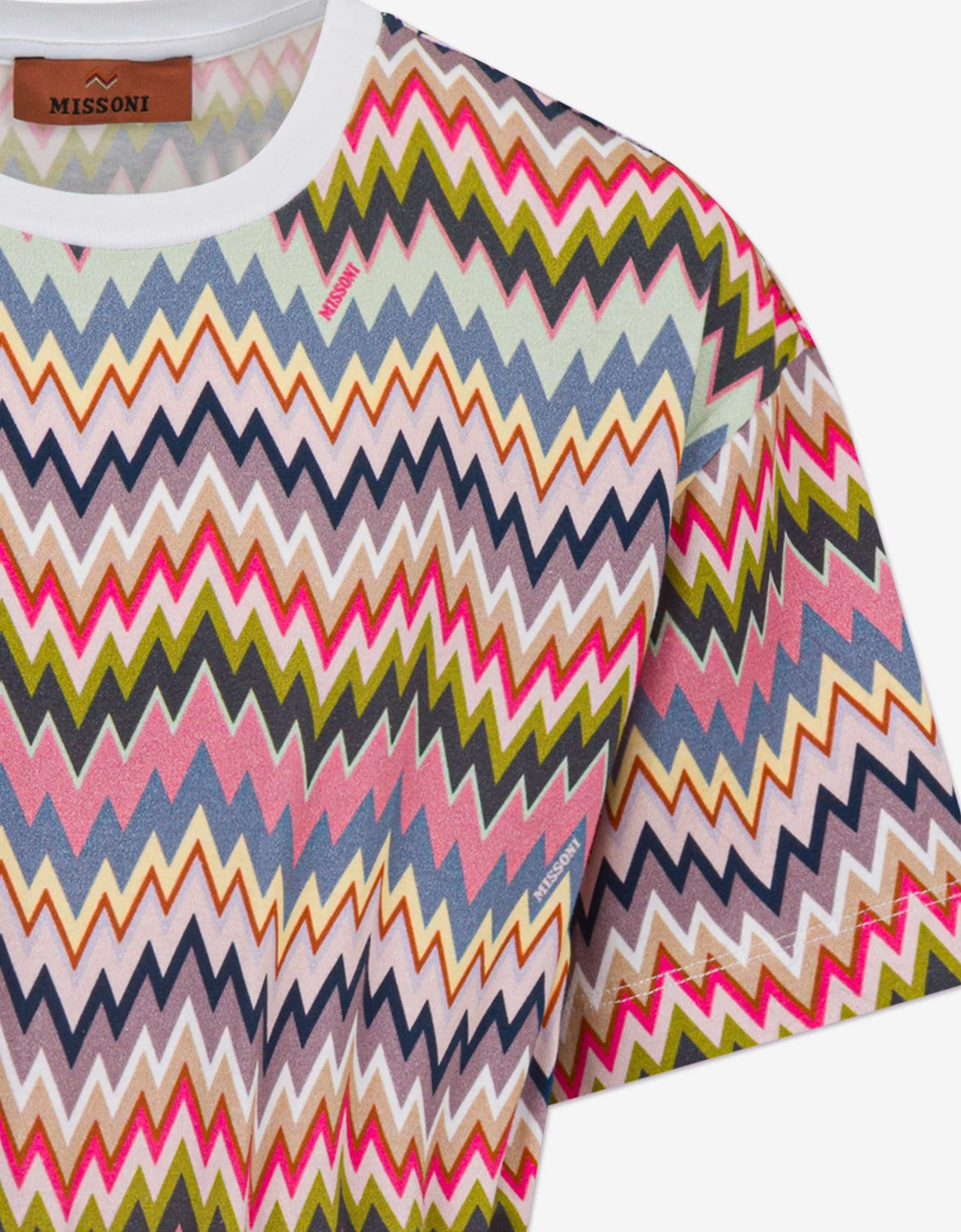 Girls Zigzag Jersey Dress in Pink