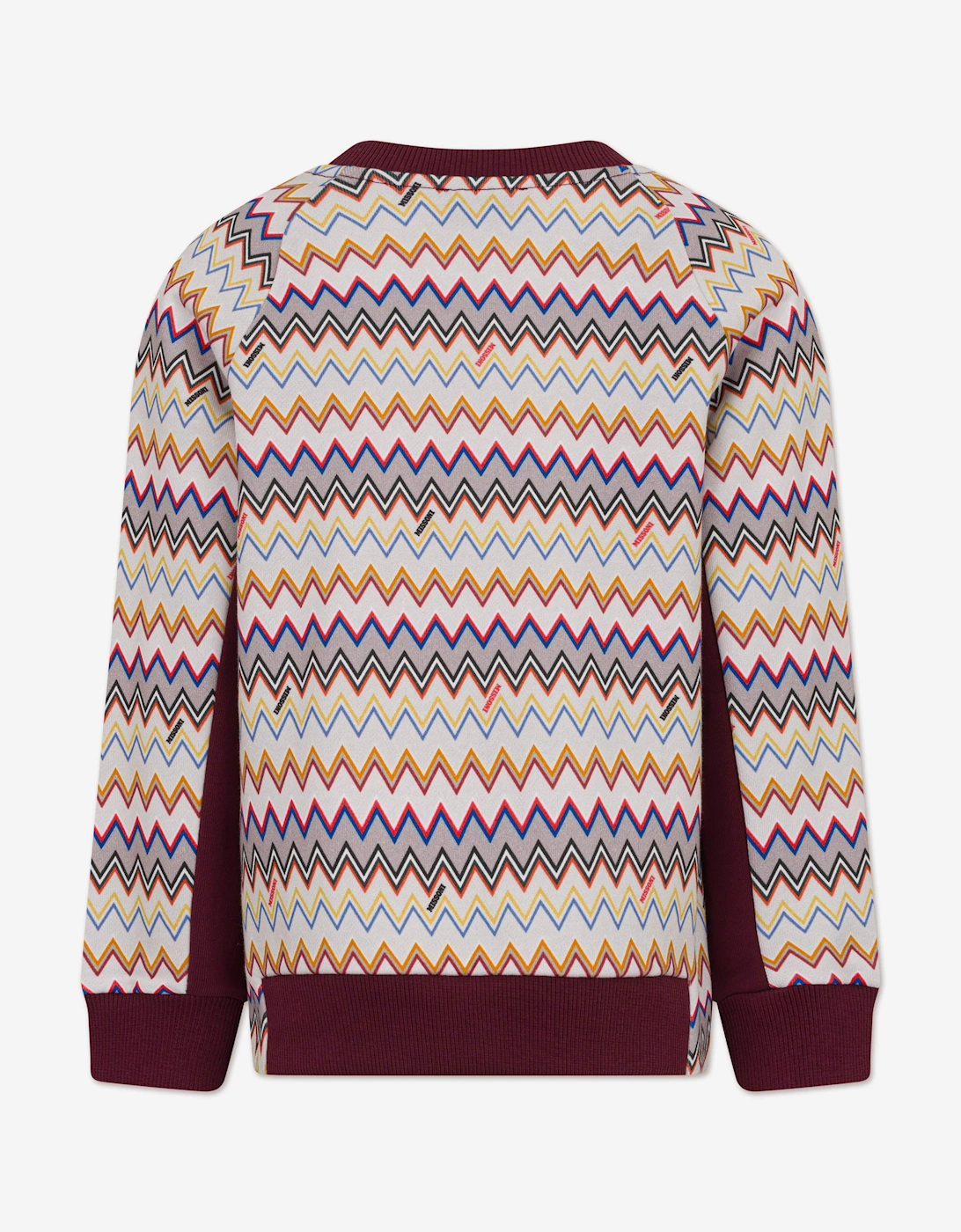Boys Zigzag Logo Sweatshirt in Purple