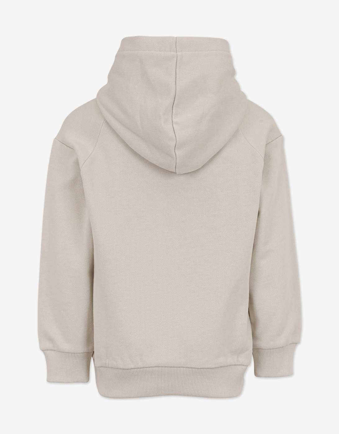 Boys Zigzag Logo Hoodie in Beige
