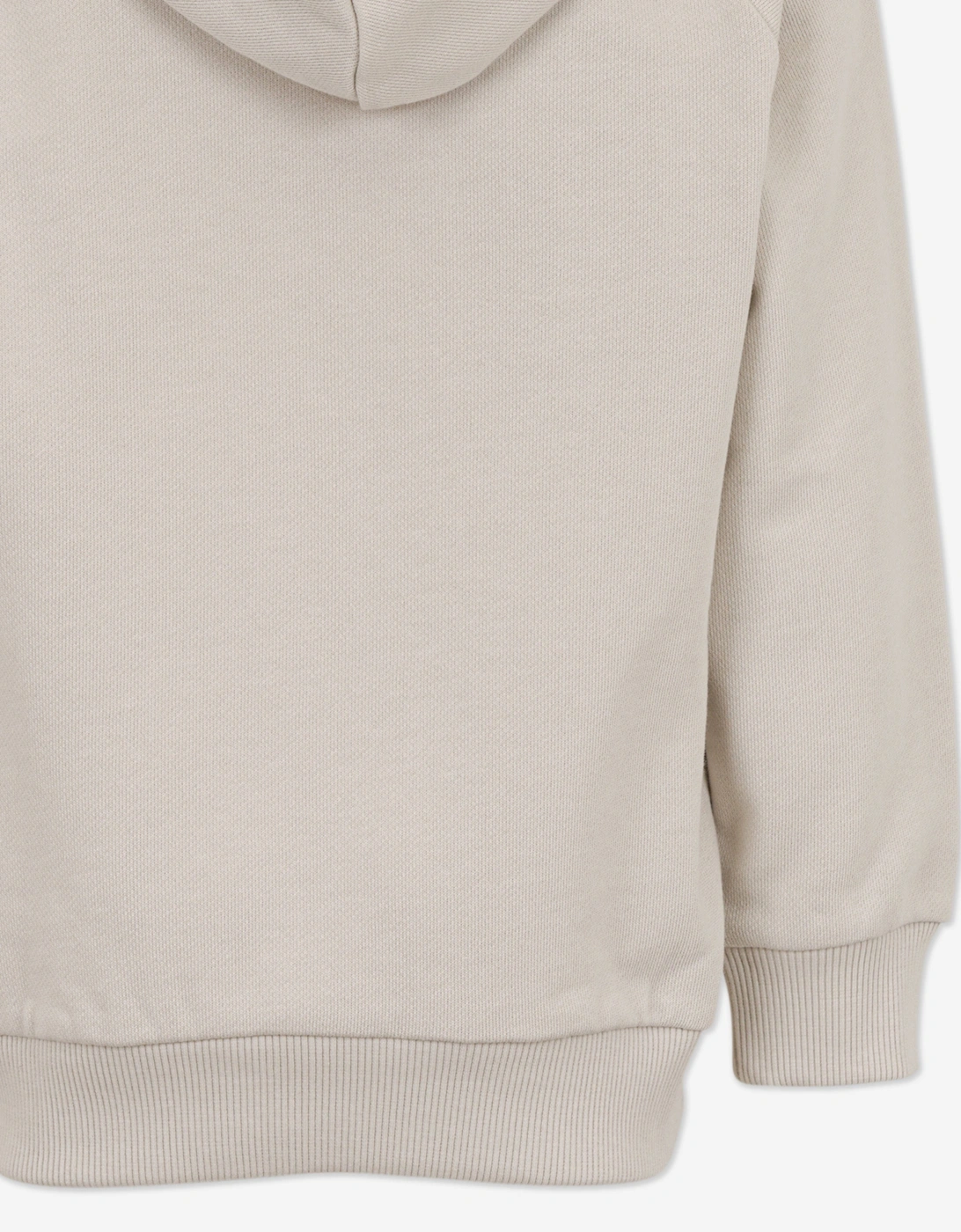 Boys Zigzag Logo Hoodie in Beige