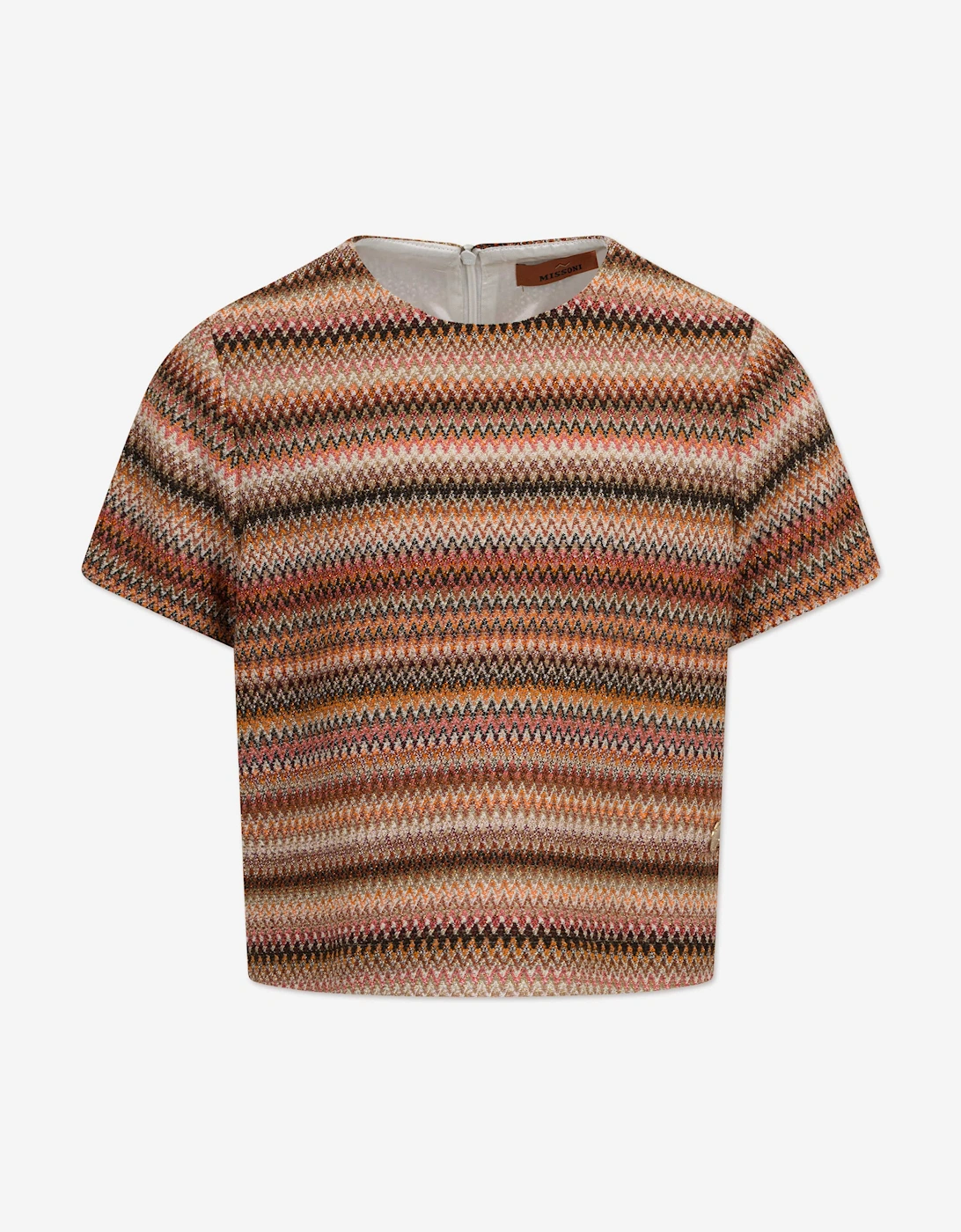Girls Knitted Zigzag Top in Multicolour, 5 of 4
