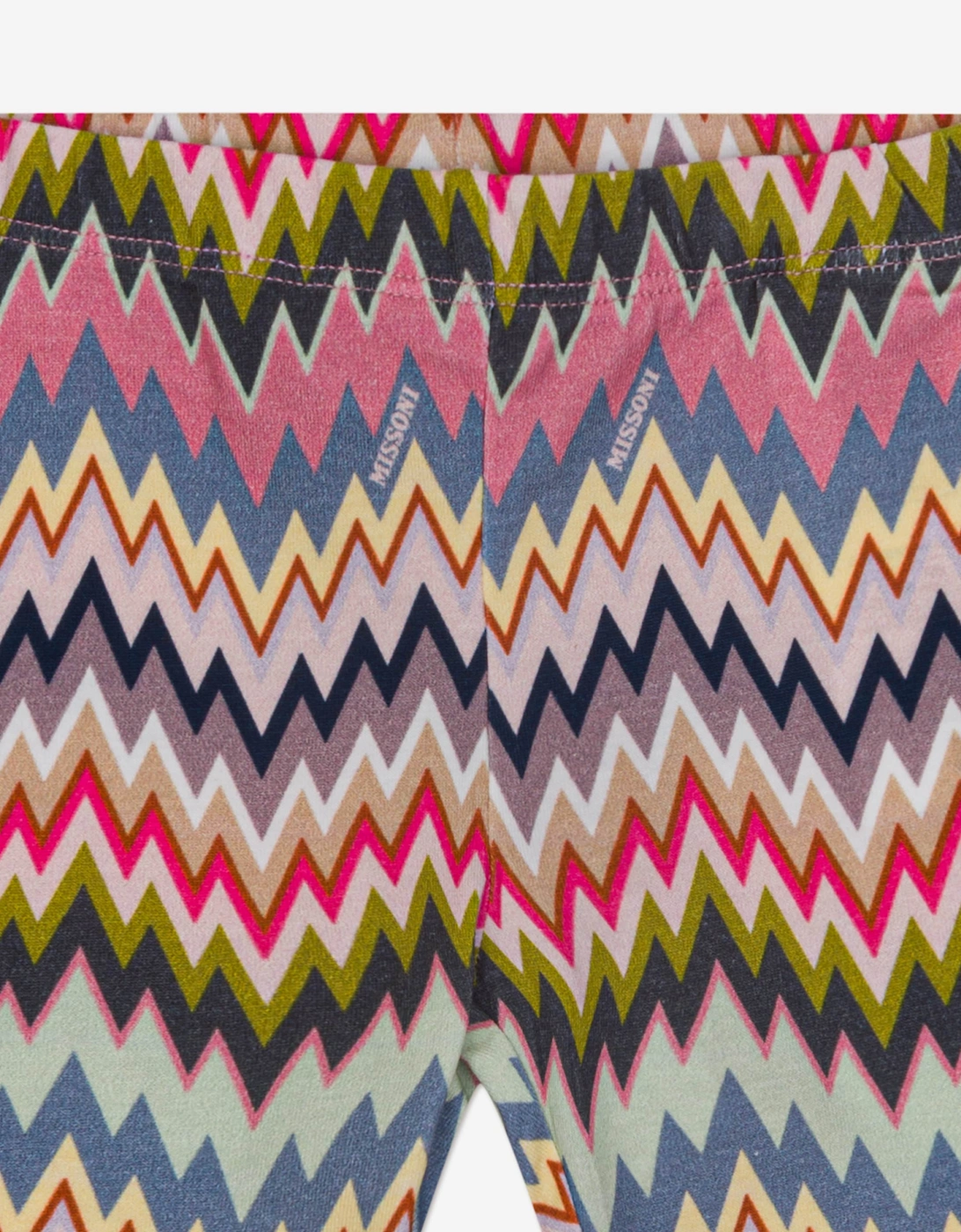 Baby Girls Zigzag Leggings in Multicolour