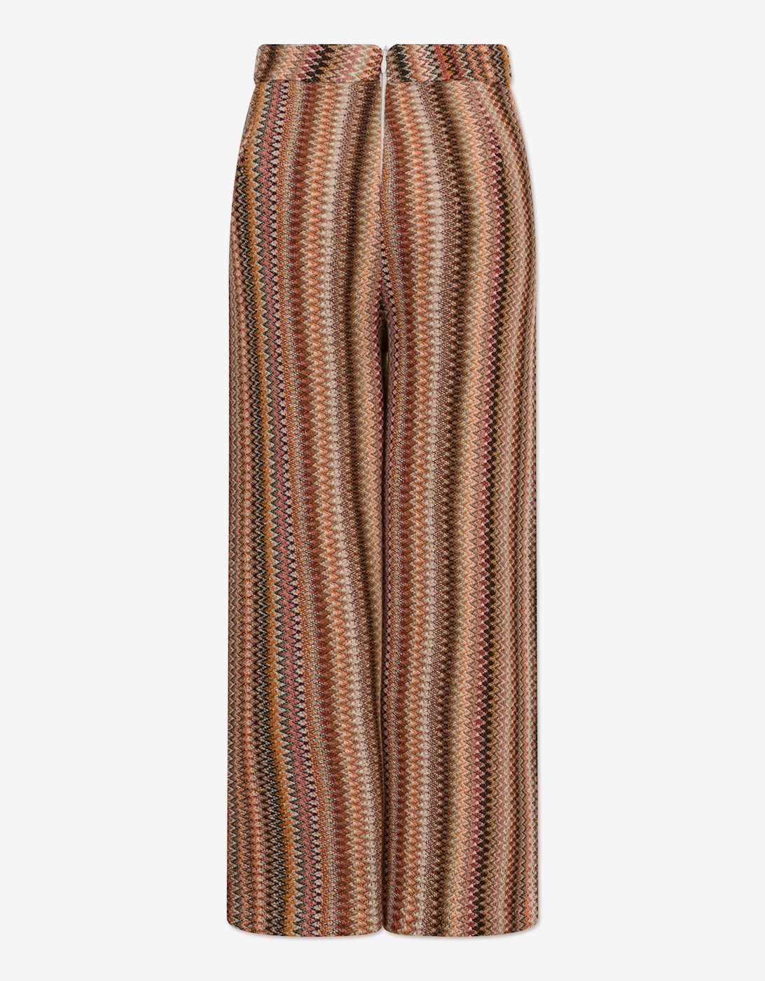 Girls Zigzag Knitted Trousers in Multicolour