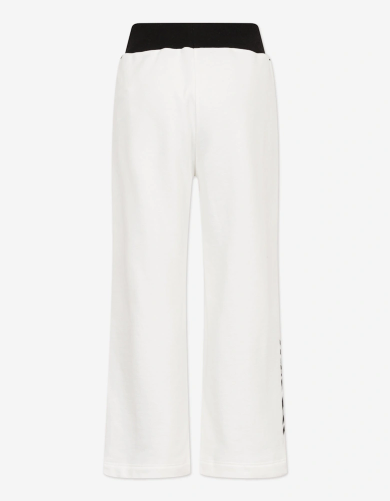 Girls Zigzag Joggers in Ivory