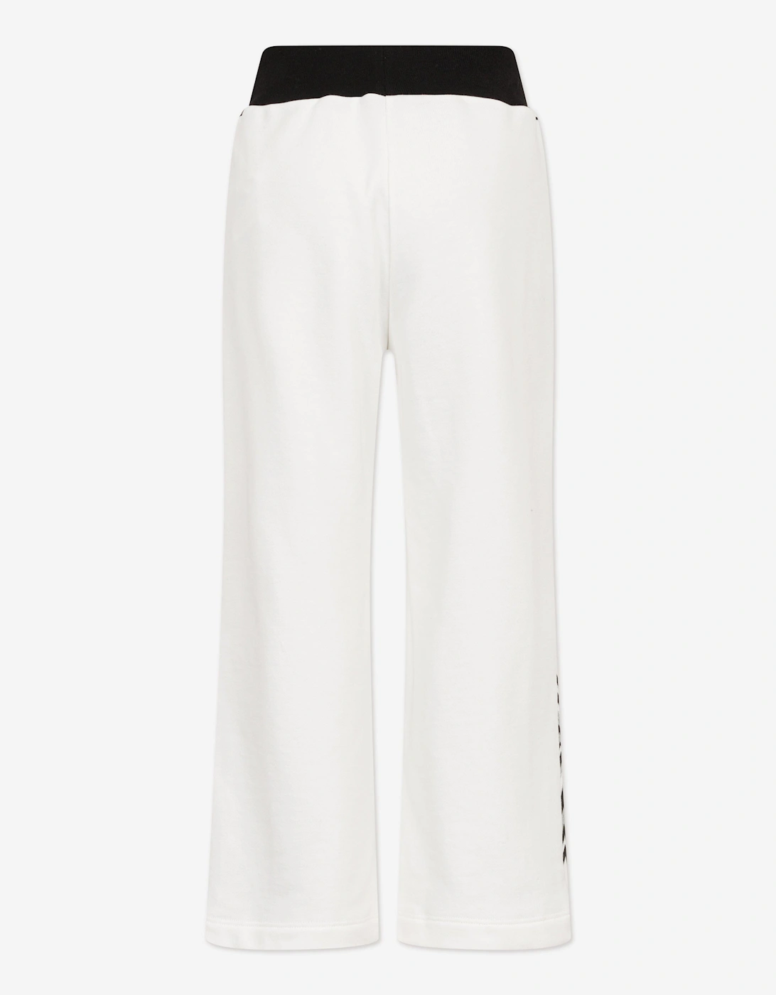 Girls Zigzag Joggers in Ivory