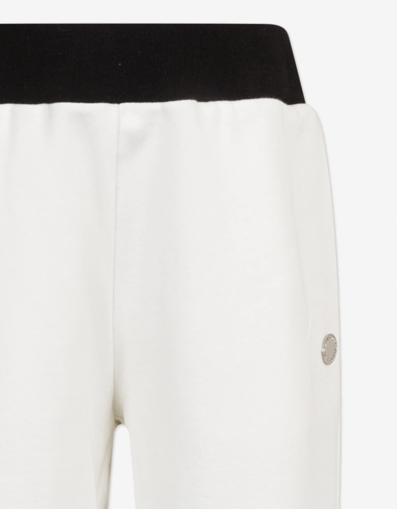 Girls Zigzag Joggers in Ivory