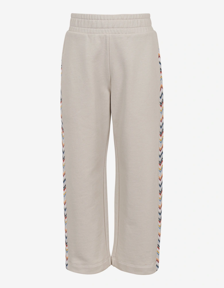 Boys Zigzag Joggers in Beige