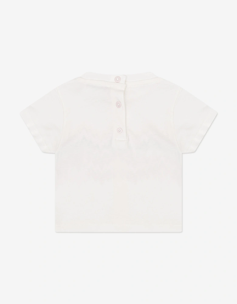 Baby Girls Zigzag T-Shirt in Ivory