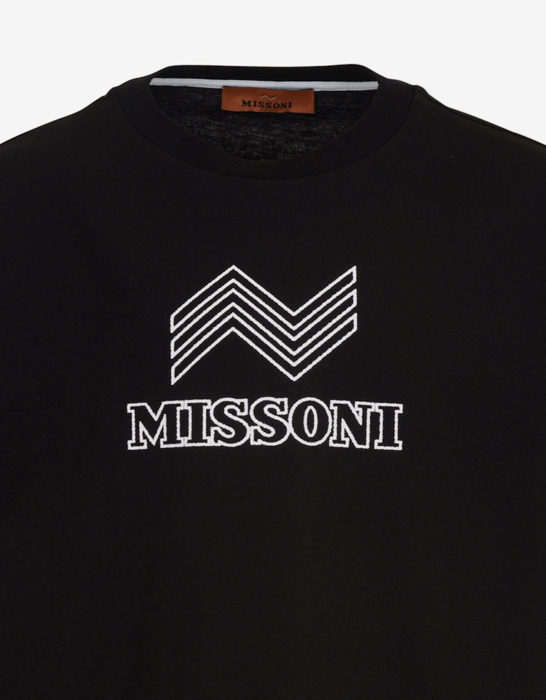 Boys Logo T-Shirt in Black