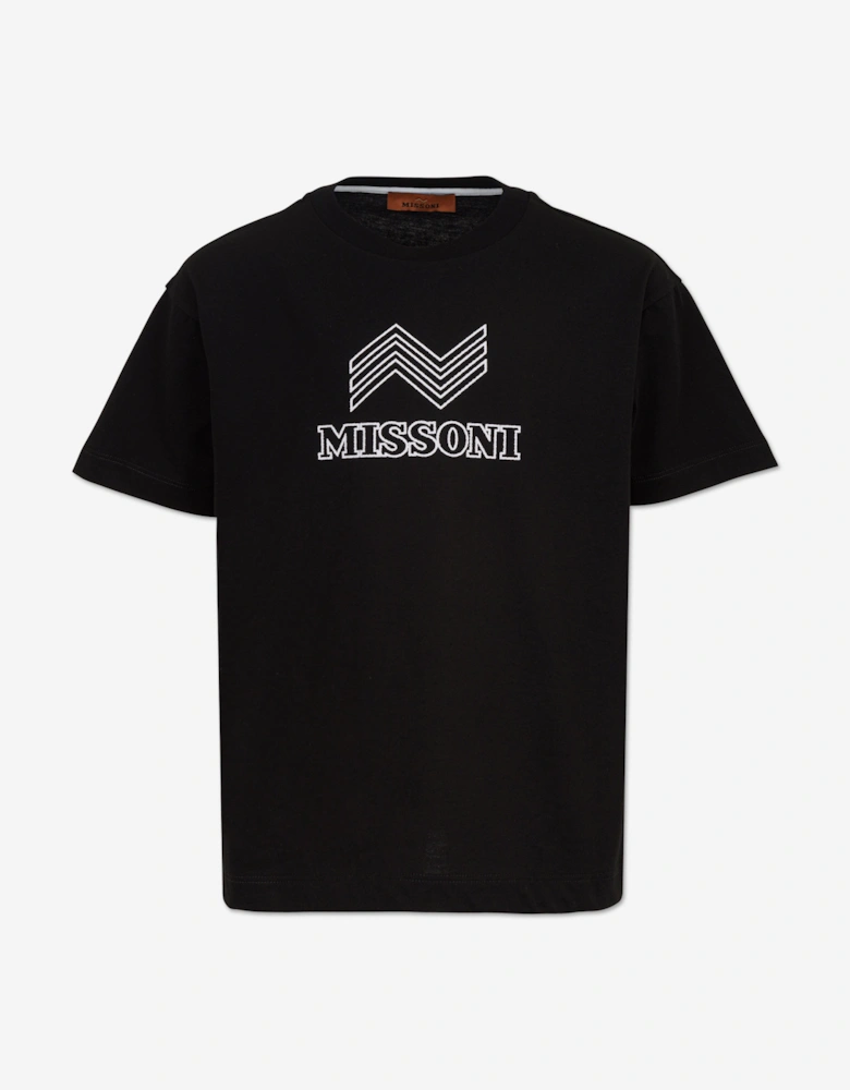 Boys Logo T-Shirt in Black