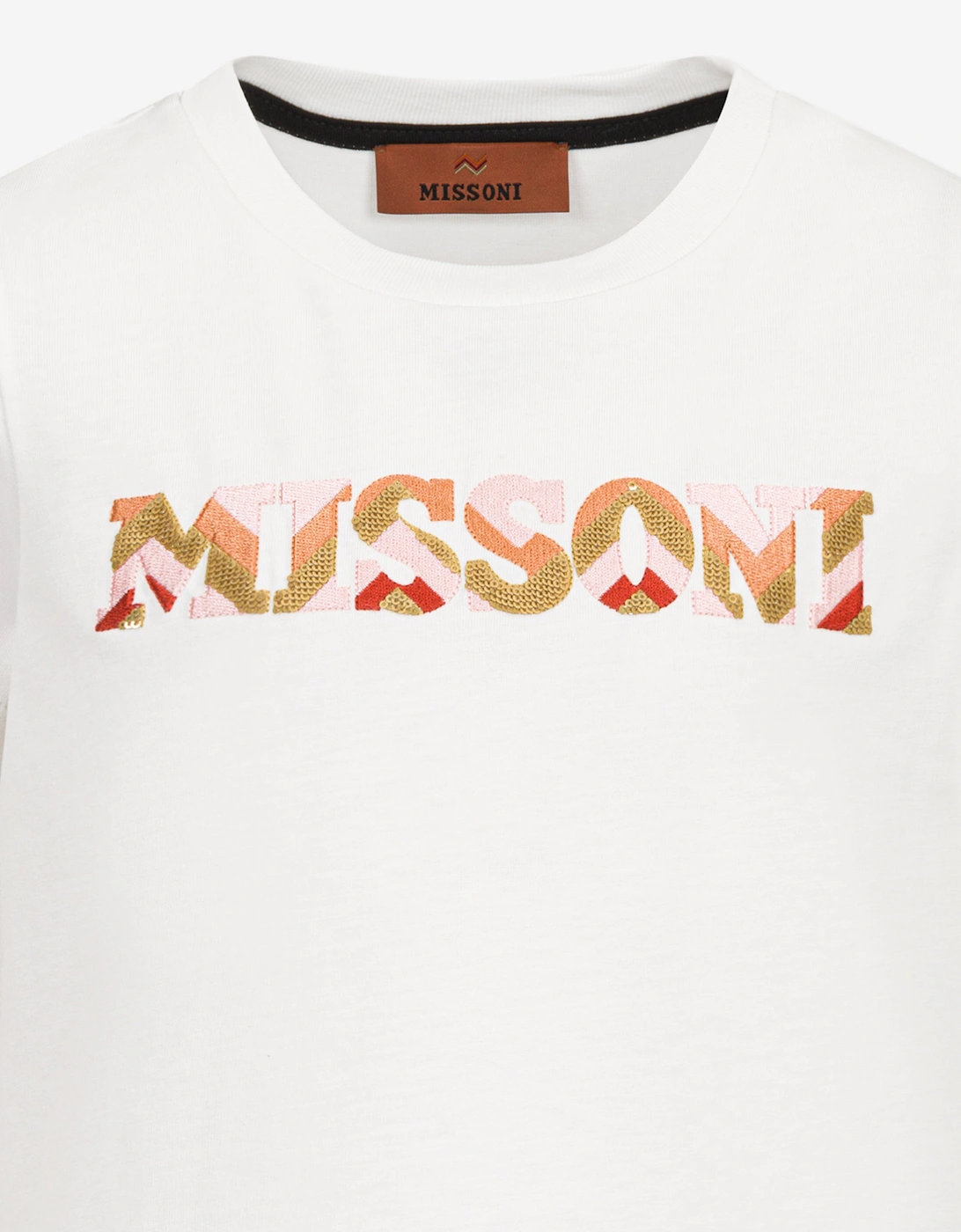 Girls Logo T-Shirt in Ivory