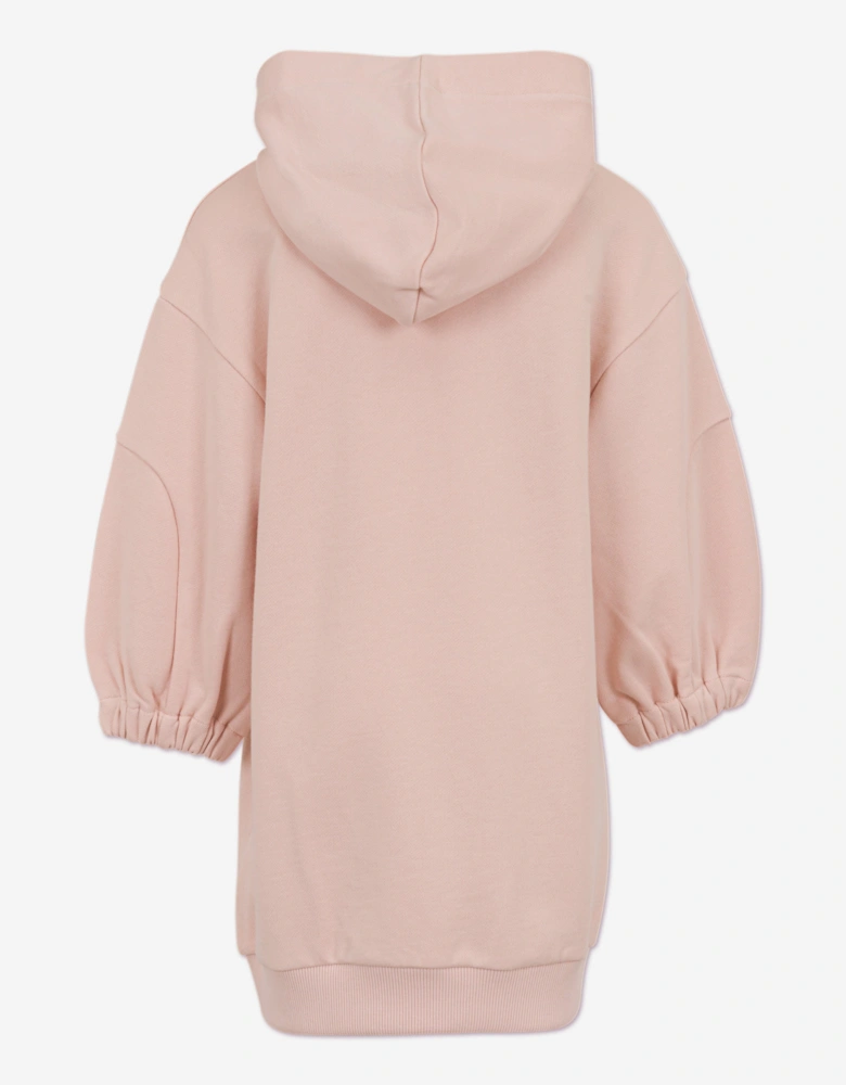 Girls Logo Sweater Dress in Pink