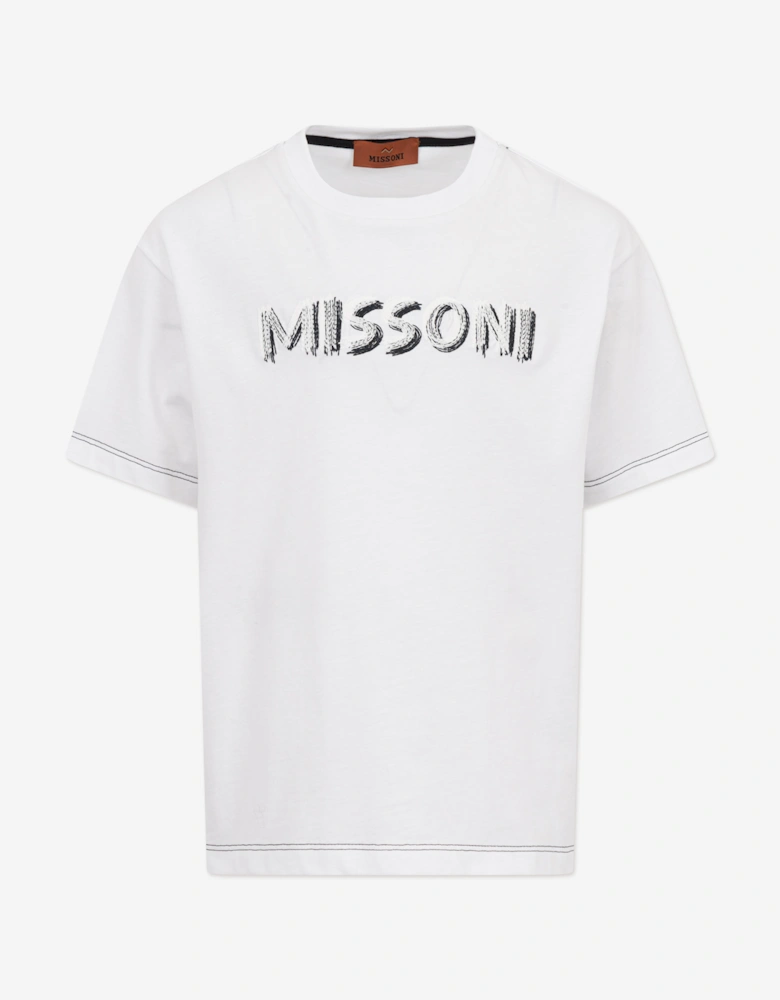 Boys Logo T-Shirt in White