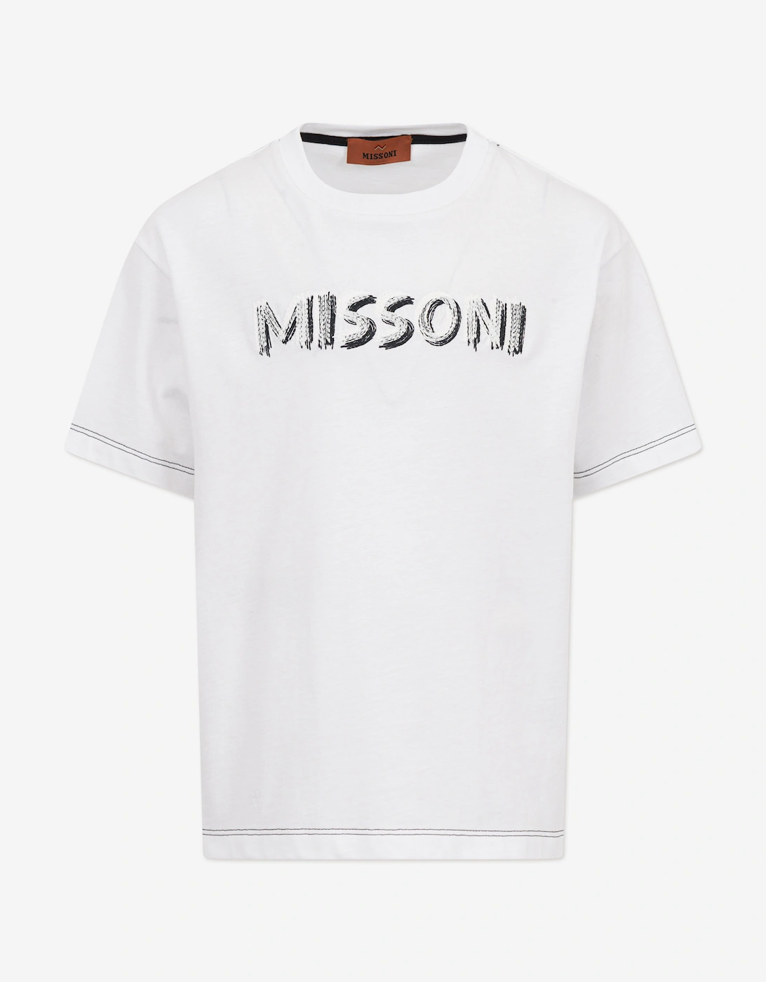 Boys Logo T-Shirt in White, 5 of 4