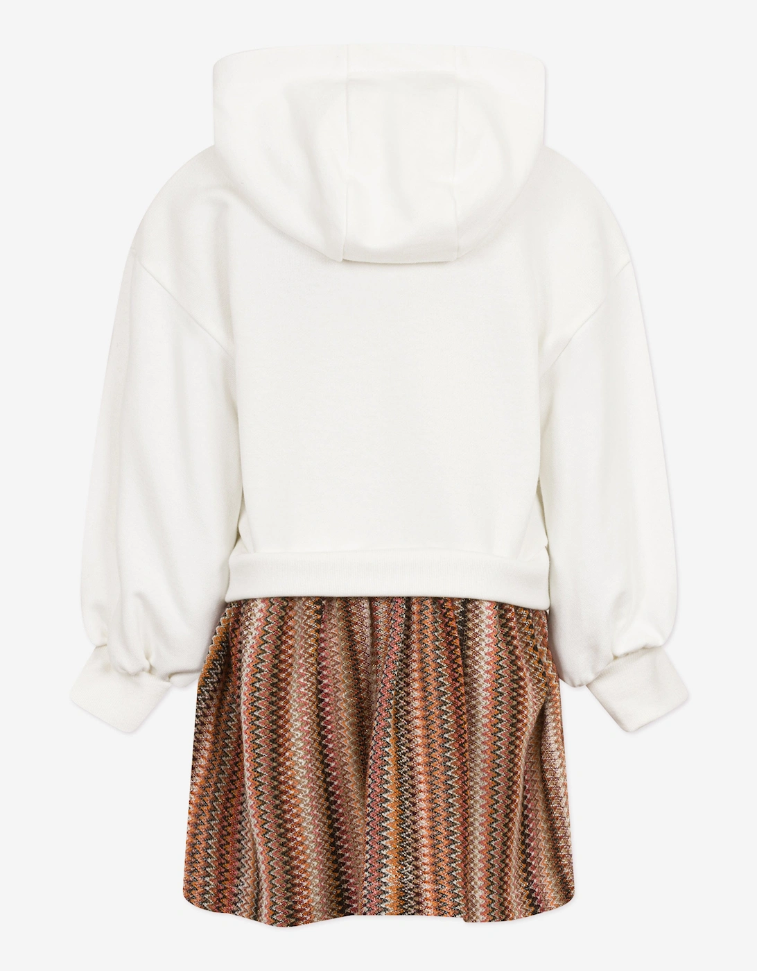Girls Logo Sweater Dress in Ivory