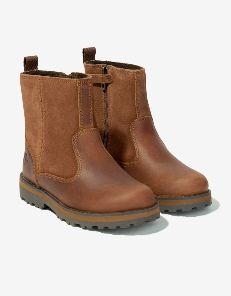 Kids Courma Mid Warm Lined Boots in Brown