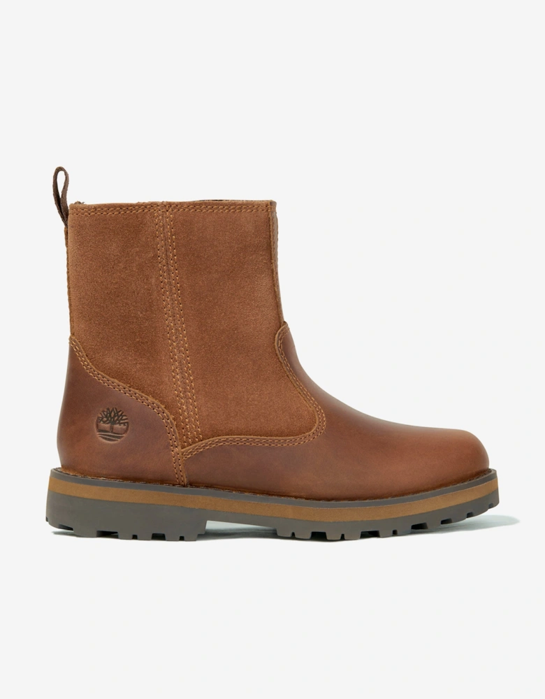 Kids Courma Mid Warm Lined Boots in Brown