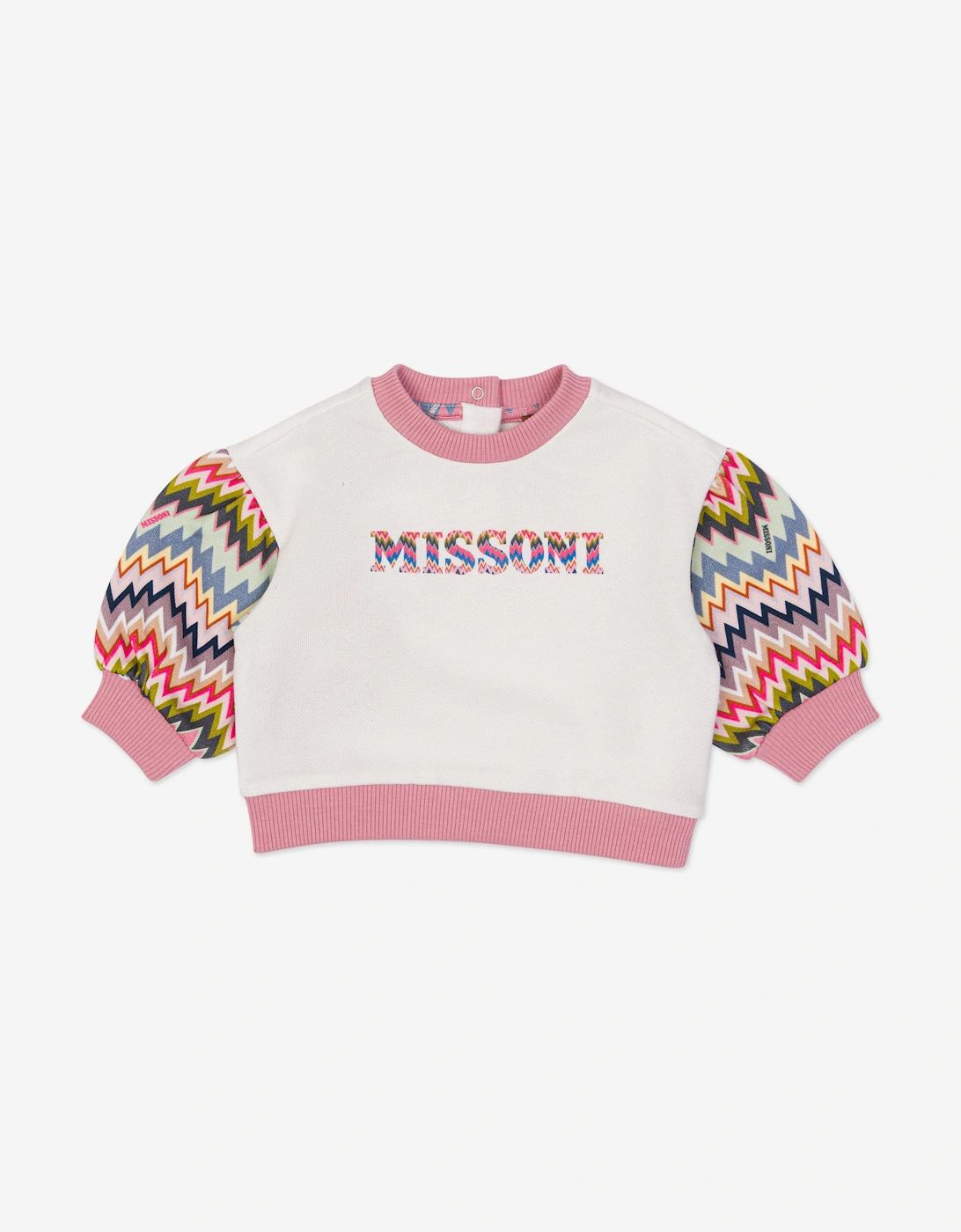 Baby Girls Logo Sweatshirt in Ivory, 5 of 4