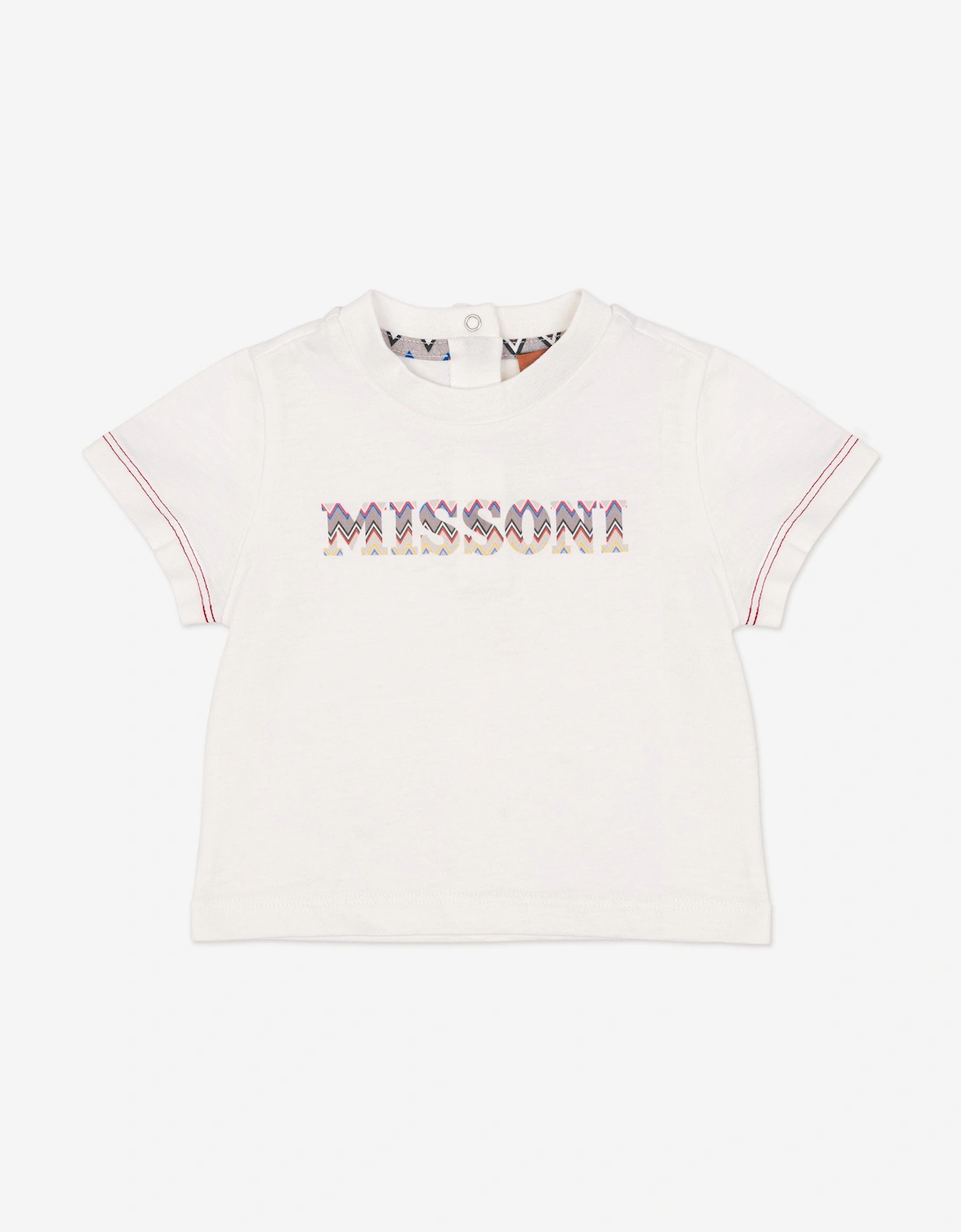 Baby Boys Logo T-Shirt in Ivory, 5 of 4
