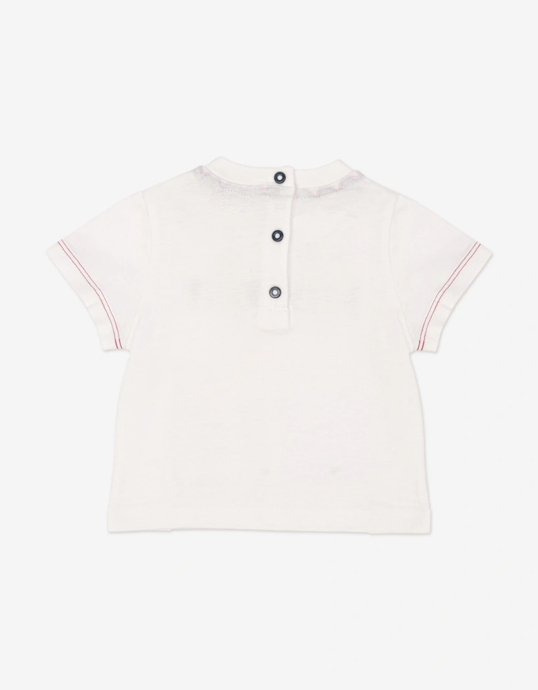 Baby Boys Logo T-Shirt in Ivory