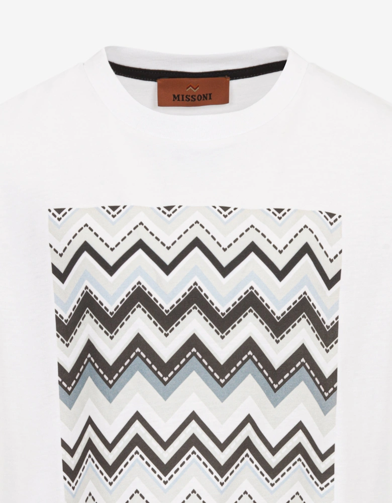 Boys Zigzag Logo T-Shirt in White
