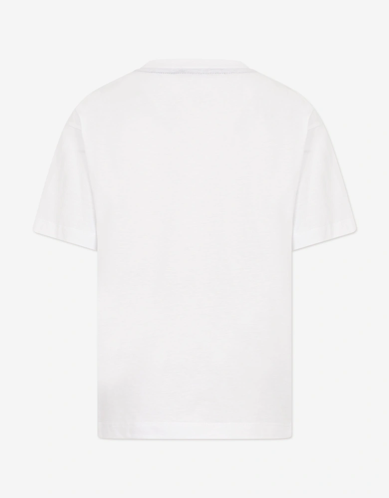 Boys Zigzag Logo T-Shirt in White