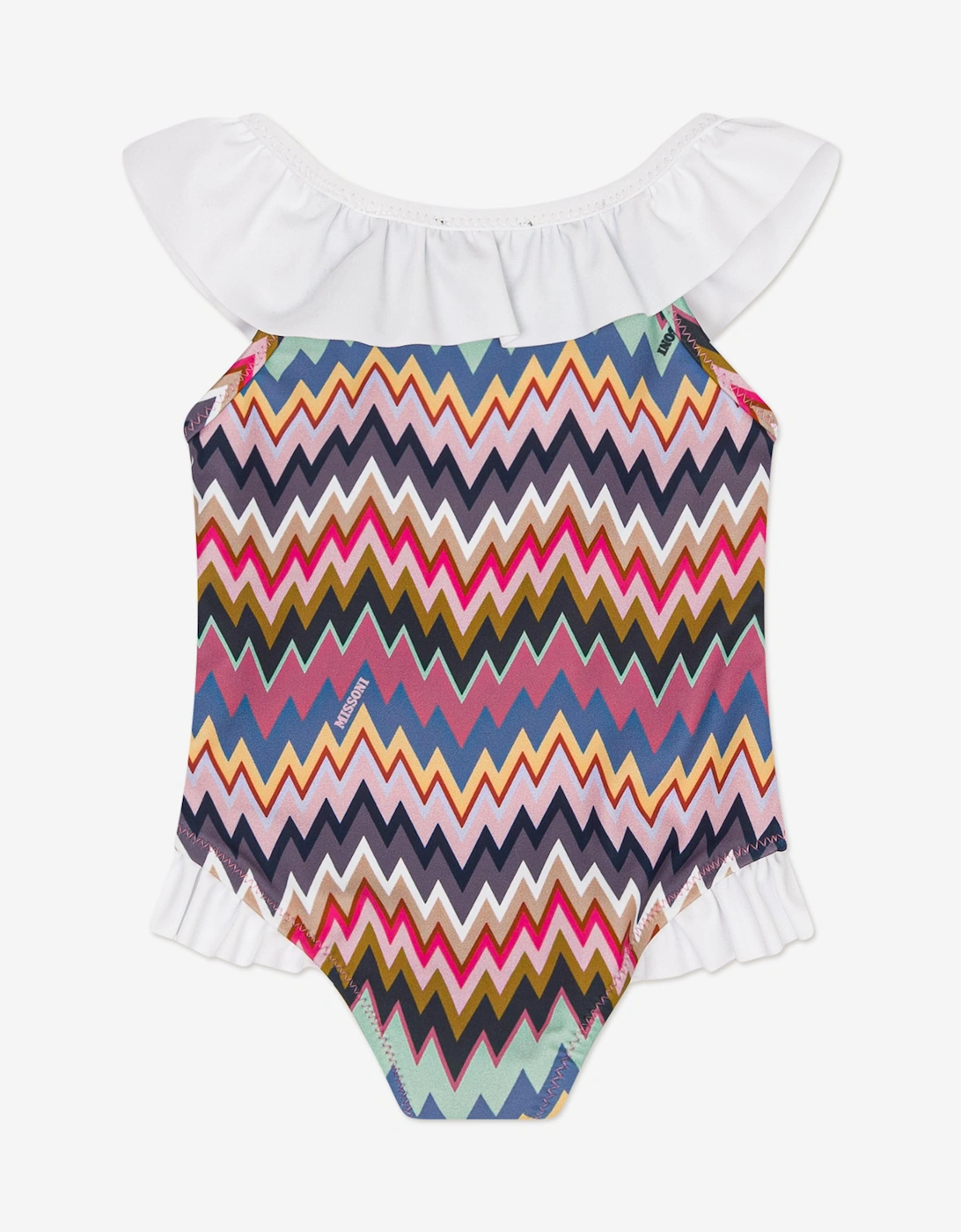 Baby Girls Zigzag Swimsuit in Multicolour
