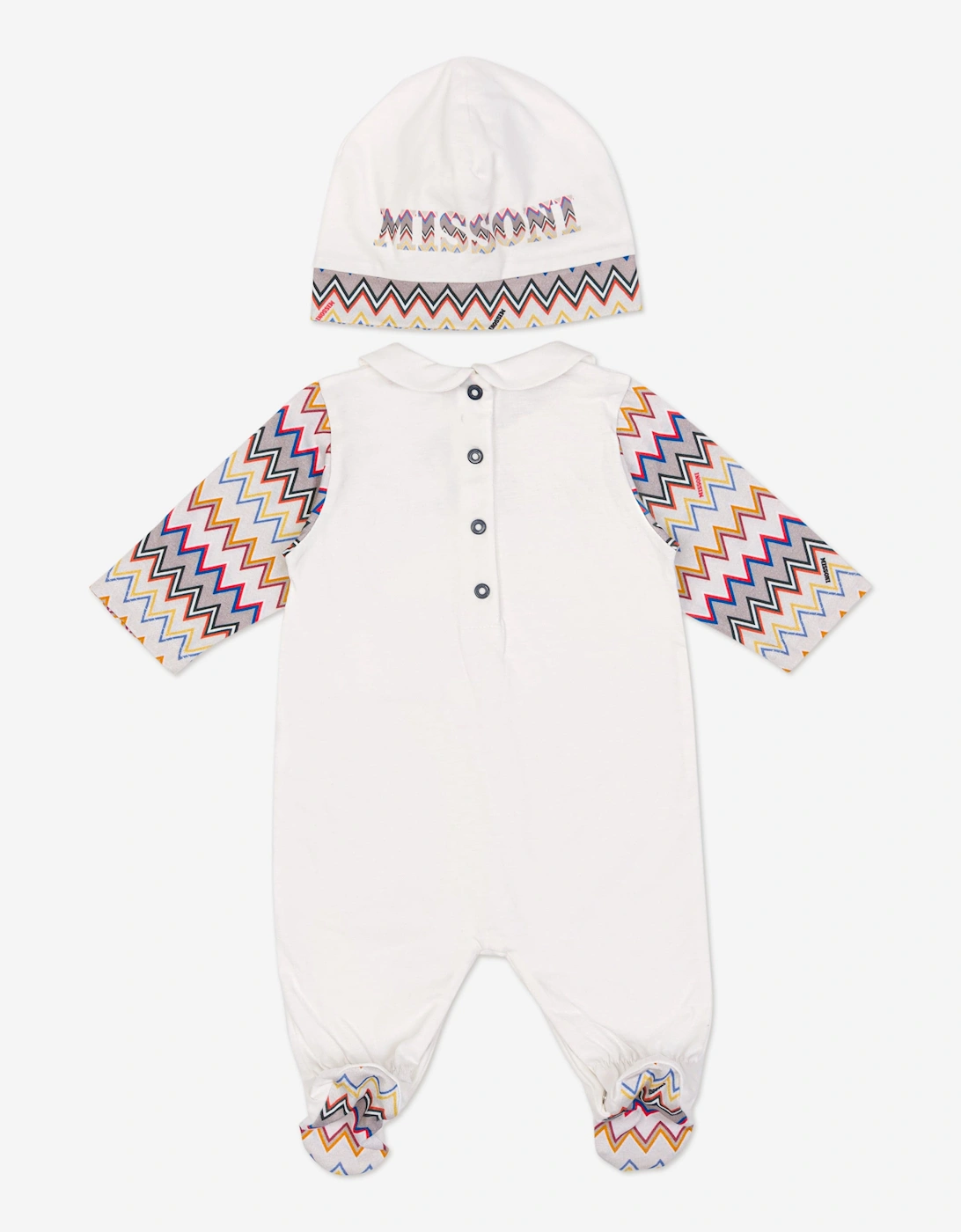 Baby Boys Zigzag Babygrow Set in Multicolour