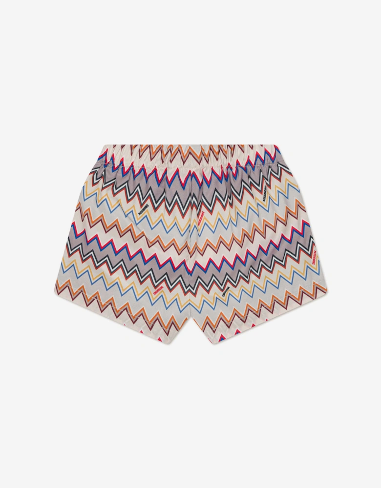 Baby Boys Zigzag Swim Shorts in Multicolour