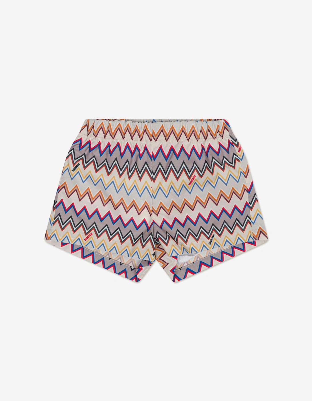 Baby Boys Zigzag Swim Shorts in Multicolour, 5 of 4