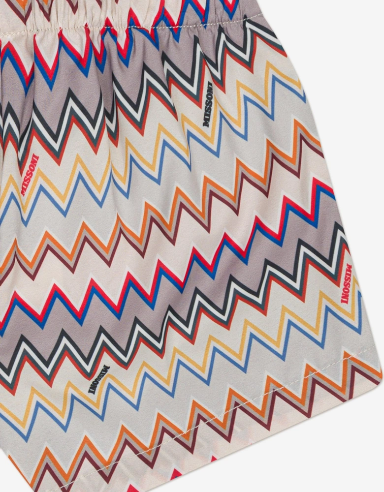 Baby Boys Zigzag Swim Shorts in Multicolour