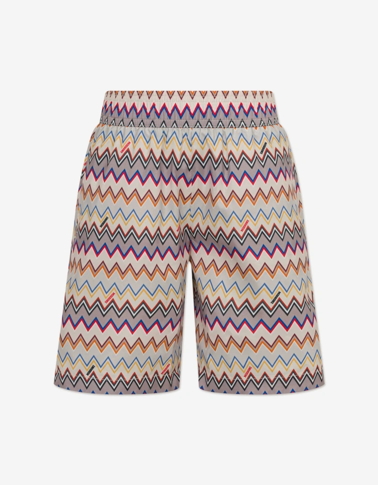 Boys Zigzag Swim Shorts in Multicolour
