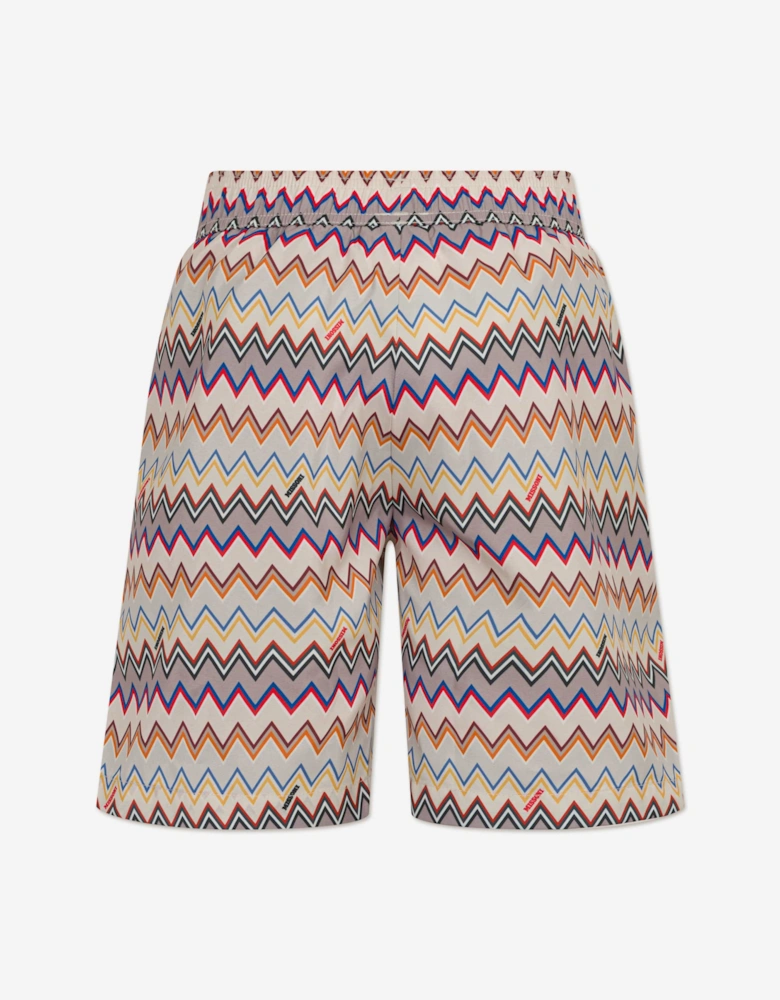 Boys Zigzag Swim Shorts in Multicolour
