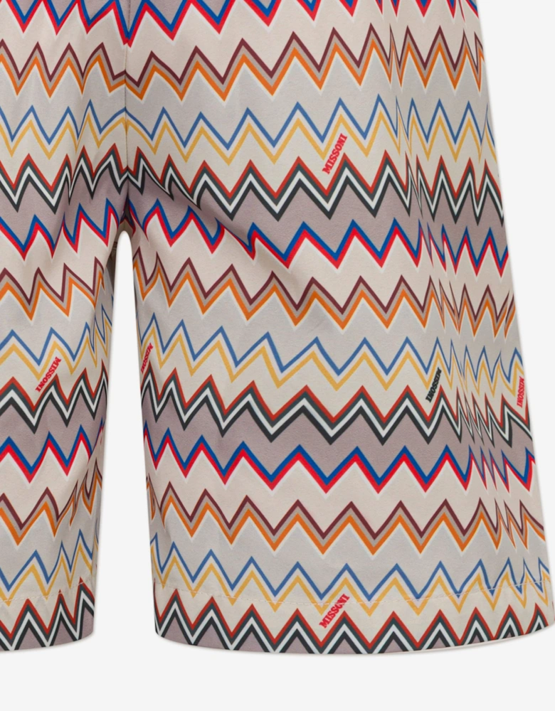 Boys Zigzag Swim Shorts in Multicolour