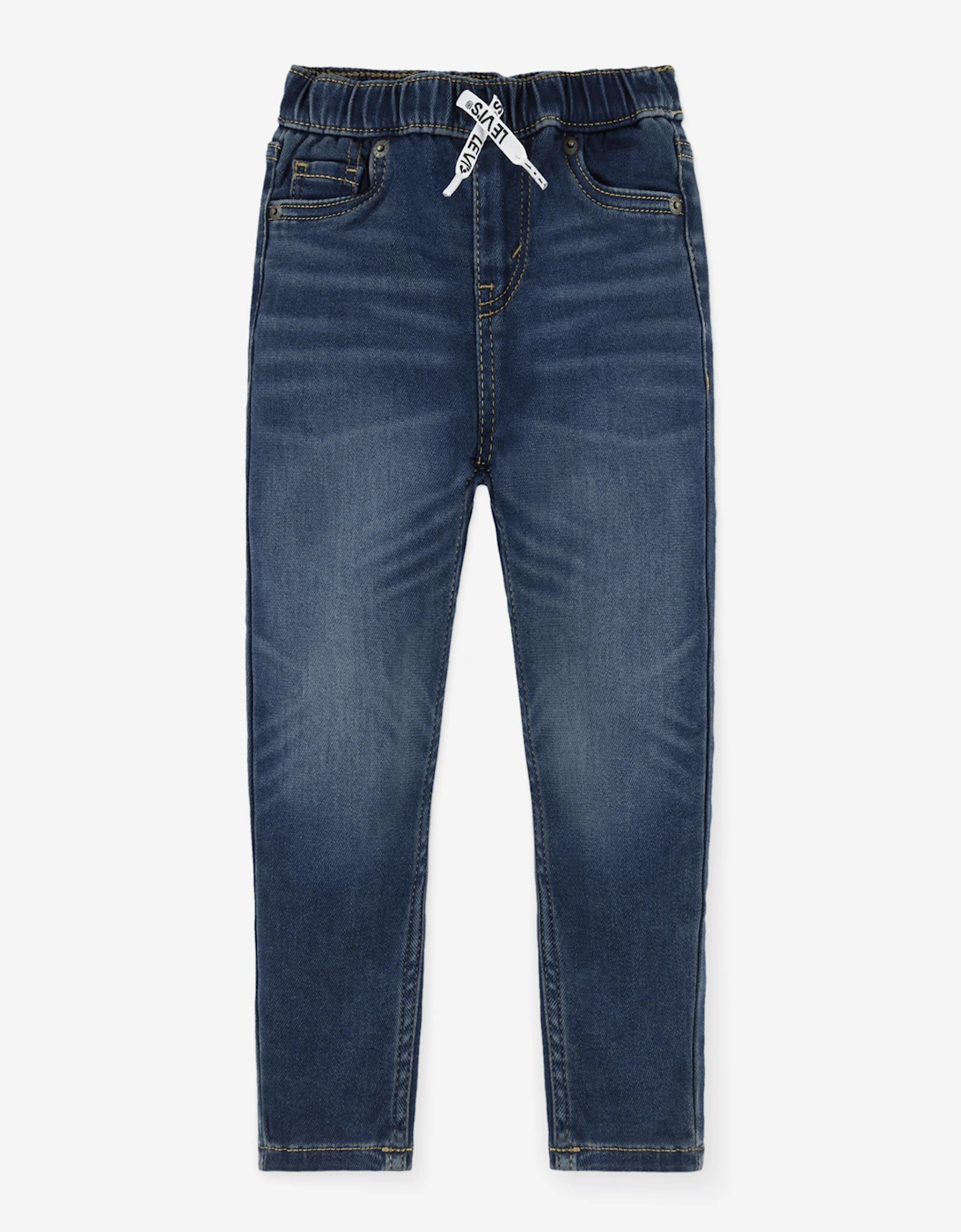 Baby Boys Skinny Dobby Pull On Pants in Navy