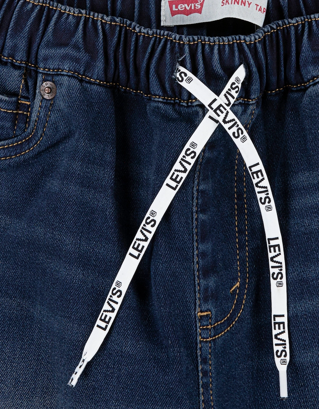 Baby Boys Skinny Dobby Pull On Pants in Navy