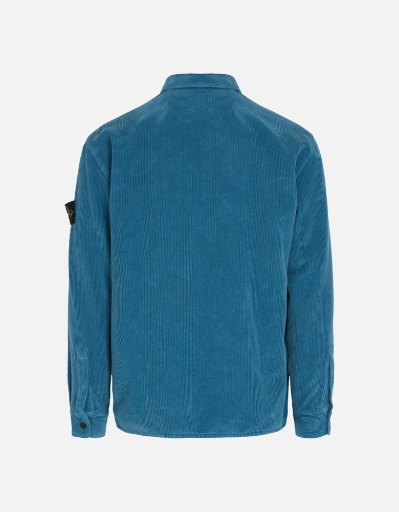 S0212 Corduroy Overshirt Blue