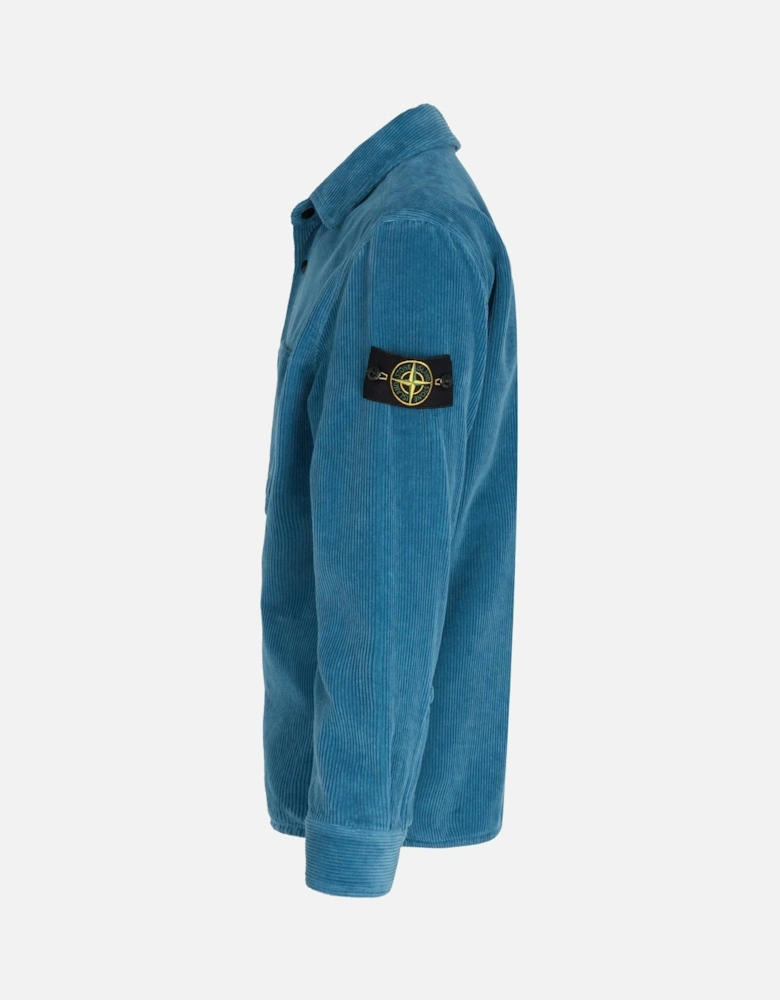 S0212 Corduroy Overshirt Blue