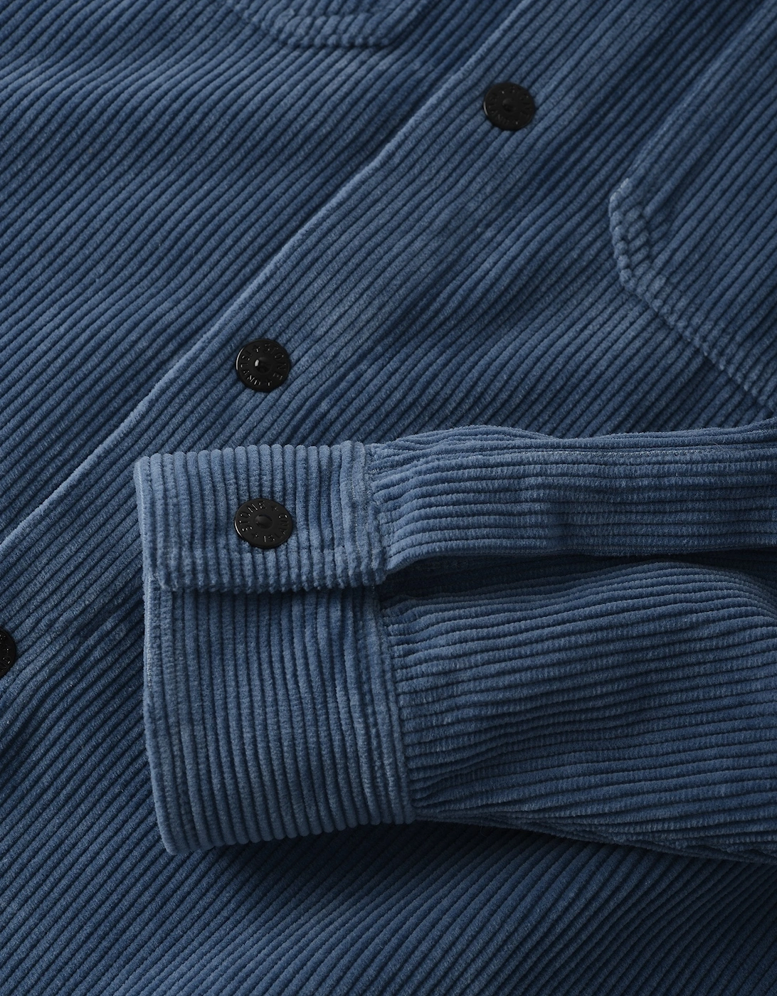 S0212 Corduroy Overshirt Blue