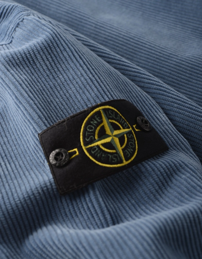 S0212 Corduroy Overshirt Blue