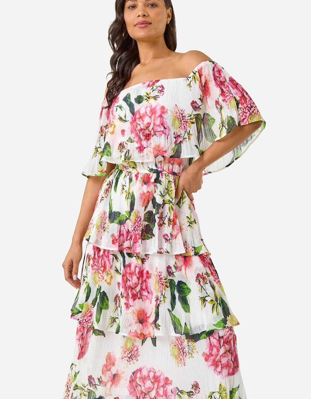 Bardot Floral Tiered Dress, 2 of 1