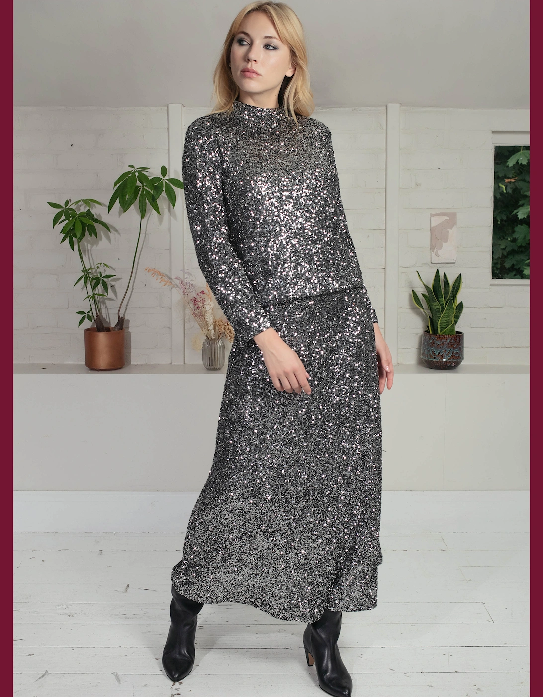 Mercer Top in Gunmetal