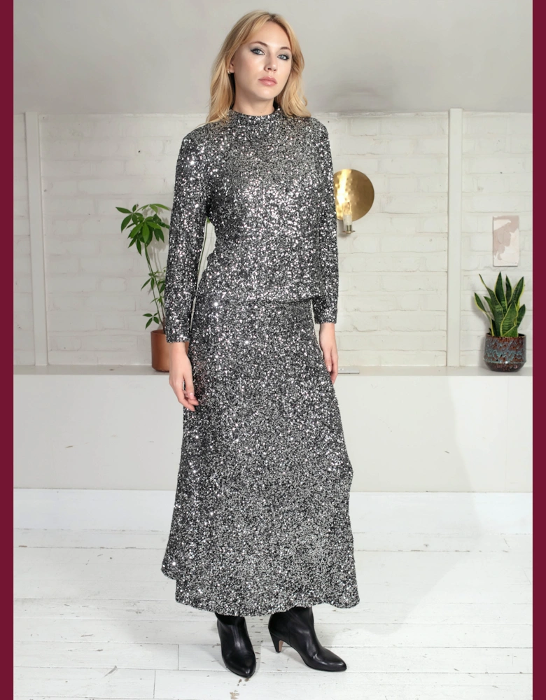 Mercer Top in Gunmetal