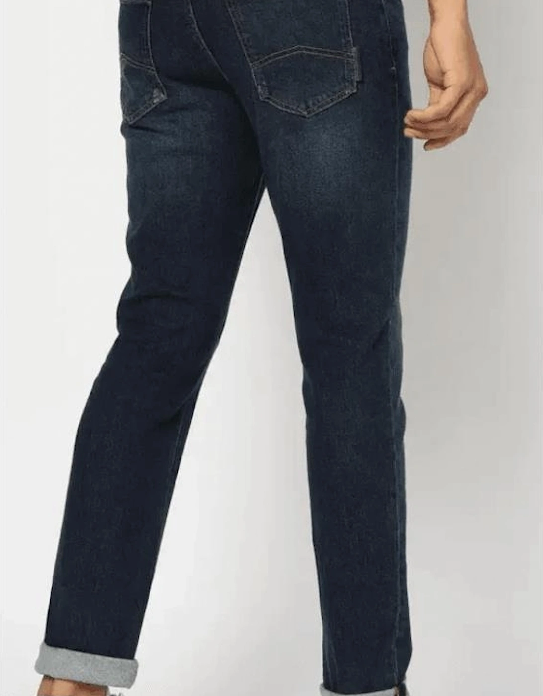 Slim Fit Navy Blue Wash Jeans