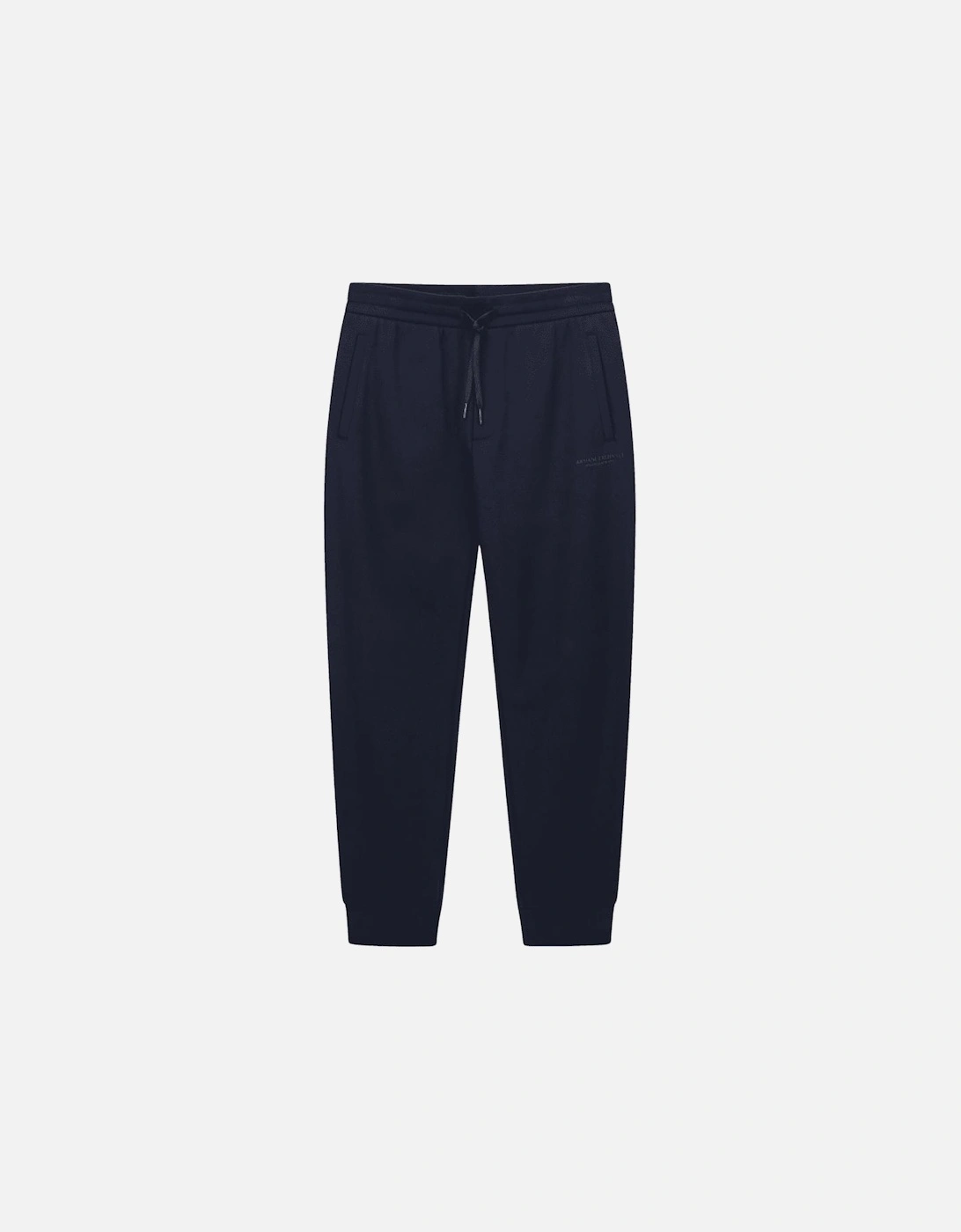 Cotton Tonal Logo Navy Zip Hooded Tracksuit